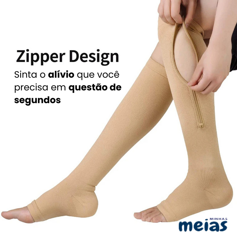 Meias ZipComfort™ - Compre 1 Leve 3 Pares